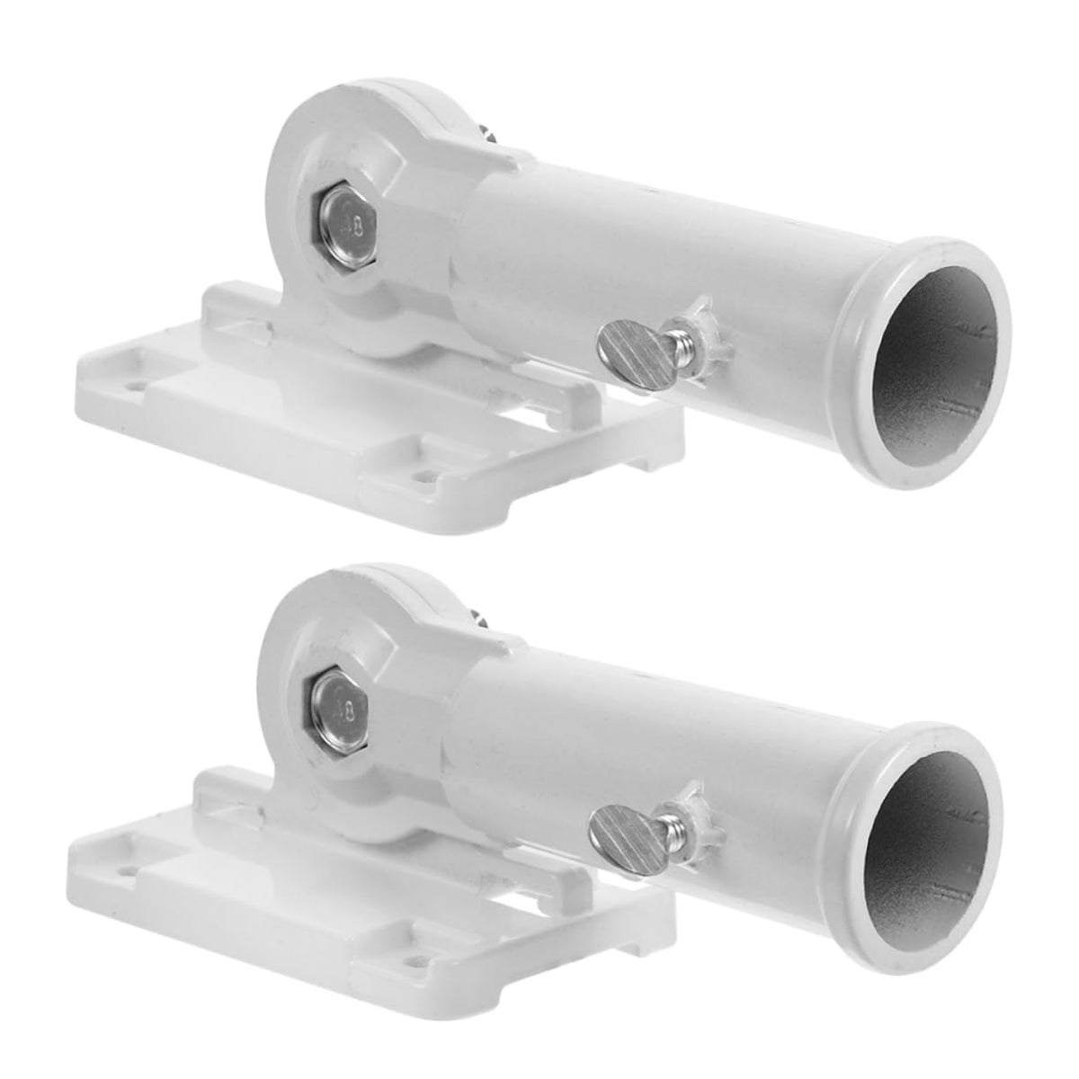 2pcs Aluminum Alloy Wall Mounted Adjustable Flag Pole Holder W482