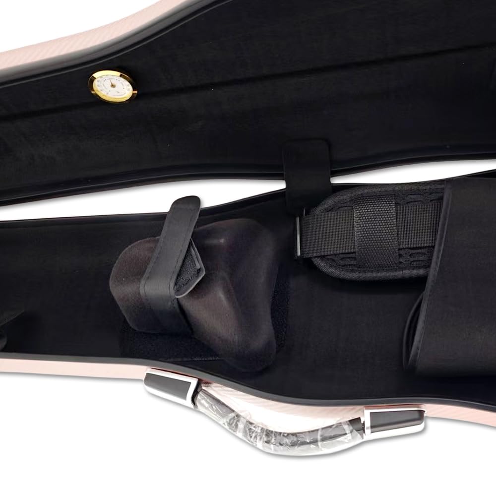 3/4 Full Size Hard Shell Carbon Fiber Violin Case L8136
