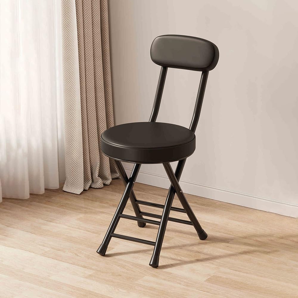 Black Padded Folding Stool E62648