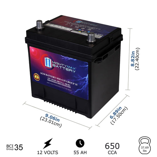 12V 55Ah AGM Replacement Battery Q766