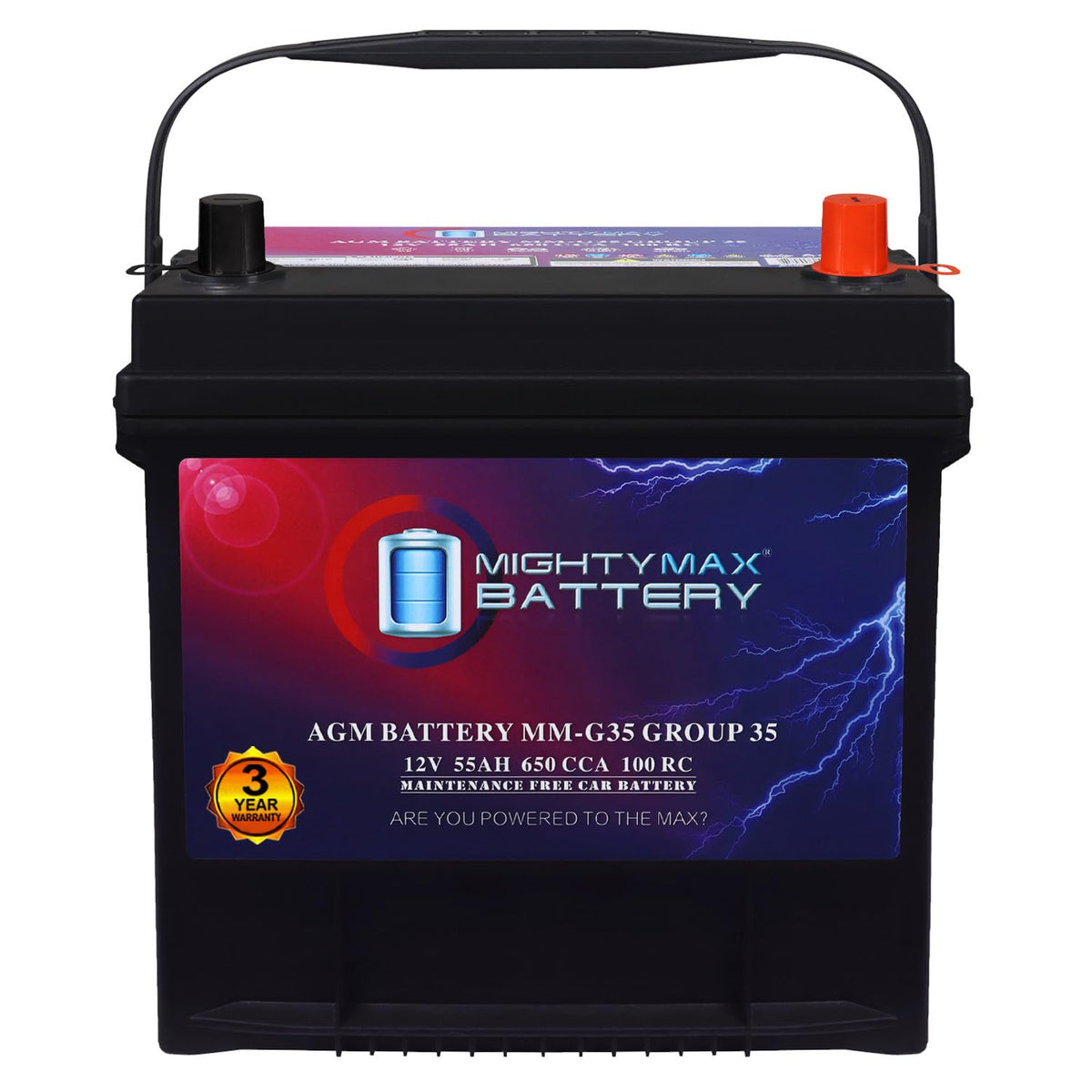 12V 55Ah AGM Replacement Battery Q766