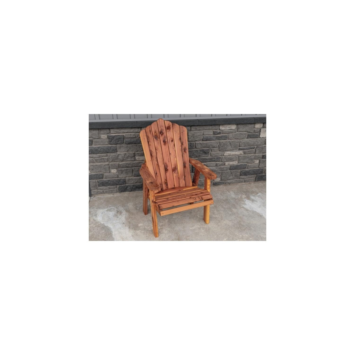 Cedar Stationary Chair Fan-Back Adirondack Style M787427