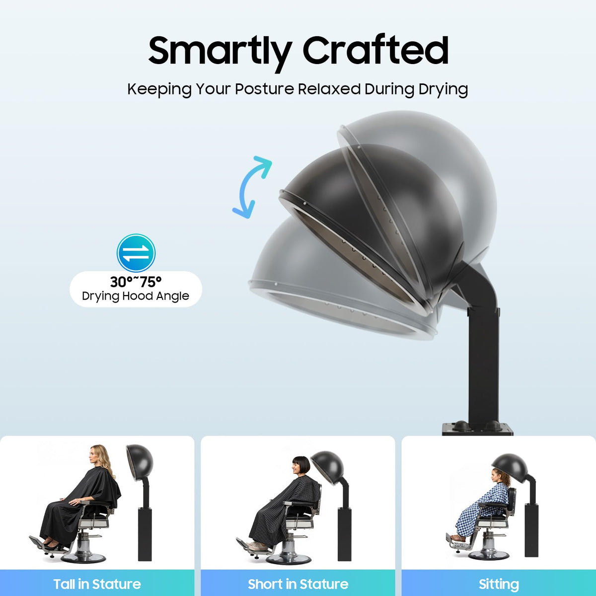 1200W Hooded Hair Dryer with Stand F99411