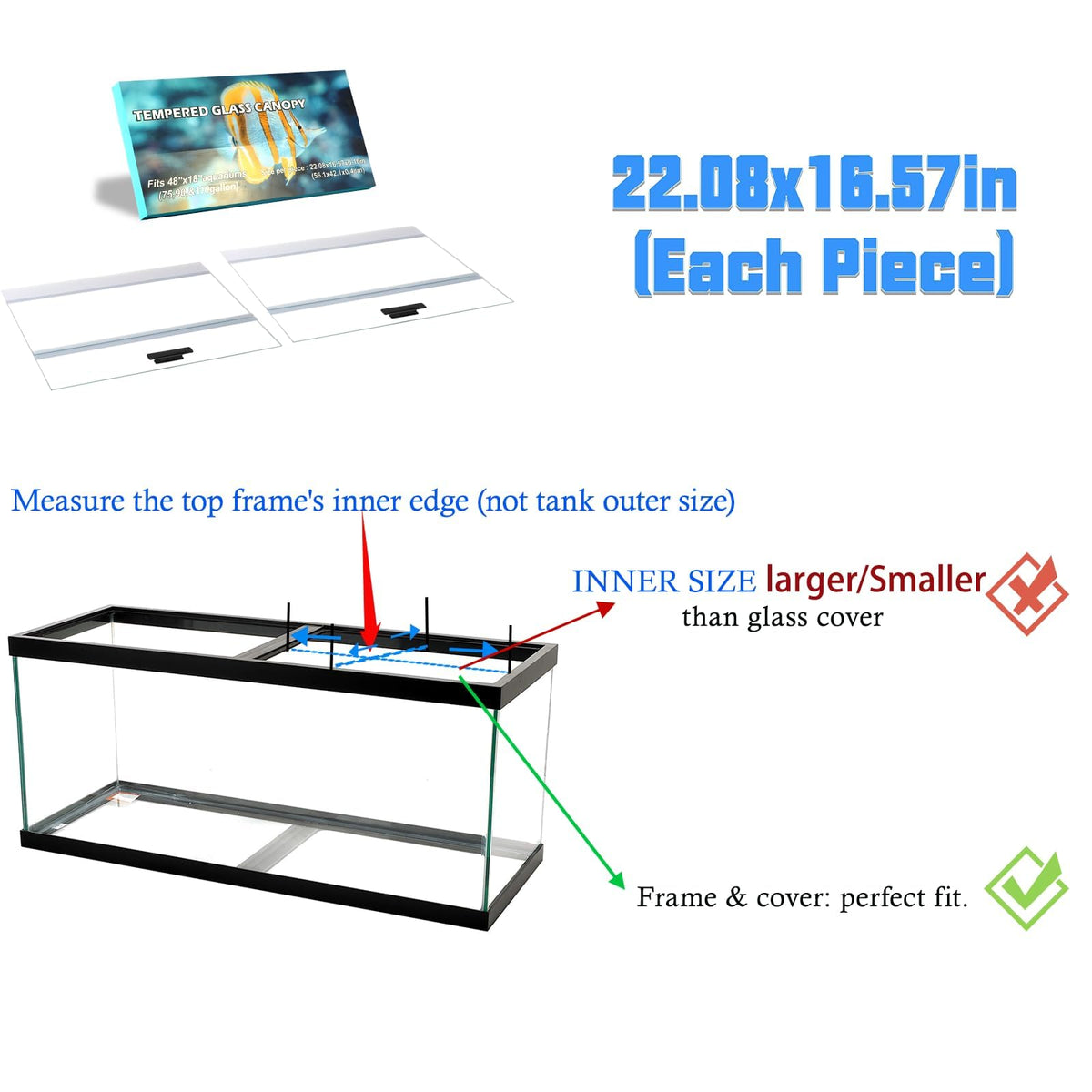 Clear Tempered Glass Canopy Y51765