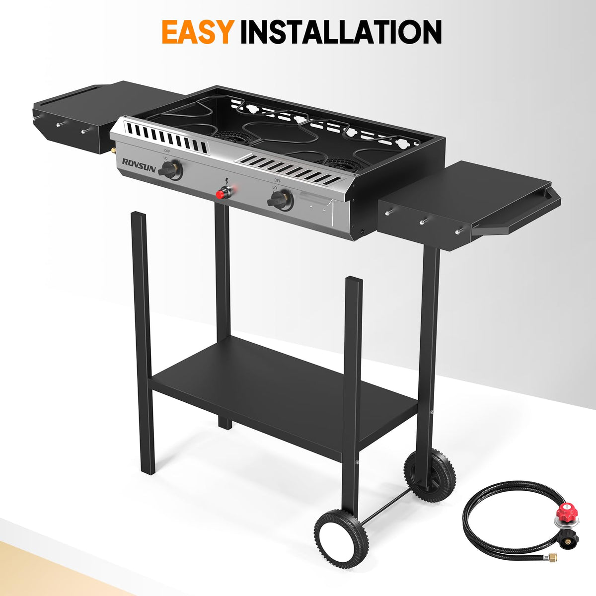 2 Burner Propane Gas Stove with Auto Ignition P406