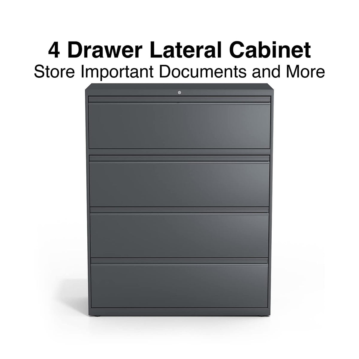 4 Drawer Charcoal Lateral File M1976