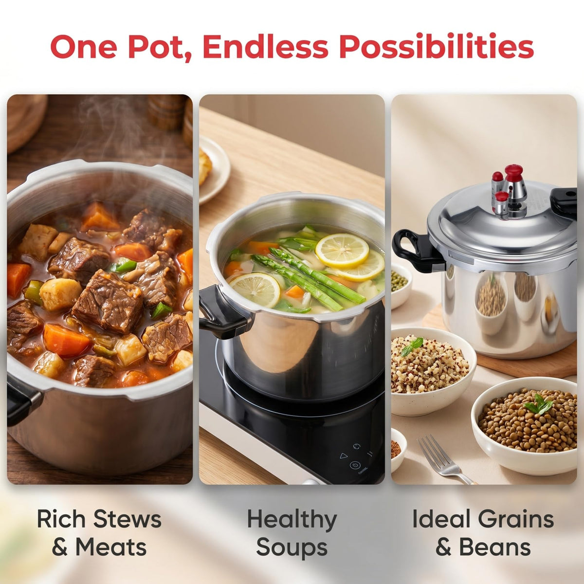 2L Aluminum Stovetop Pressure Cooker G10880