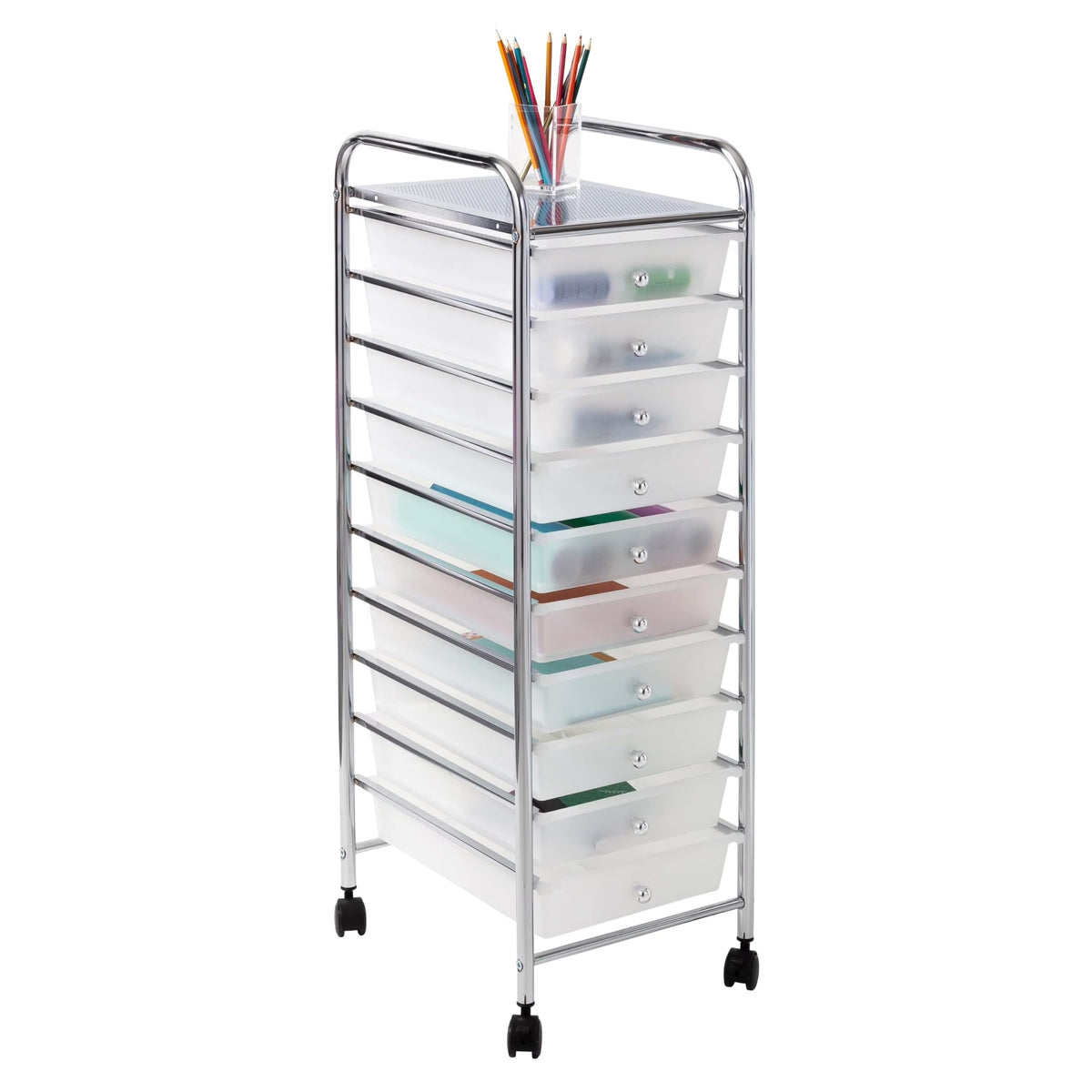 10 Drawer Rolling Storage Cart H8343
