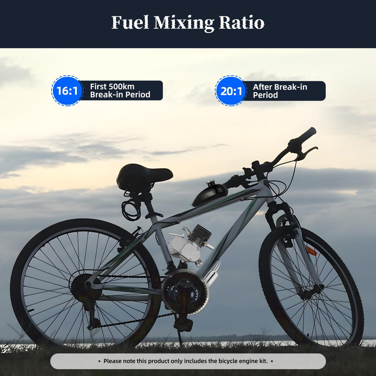 100cc 2-Stroke Air-Cooling Bicycle Engine Kit V8547