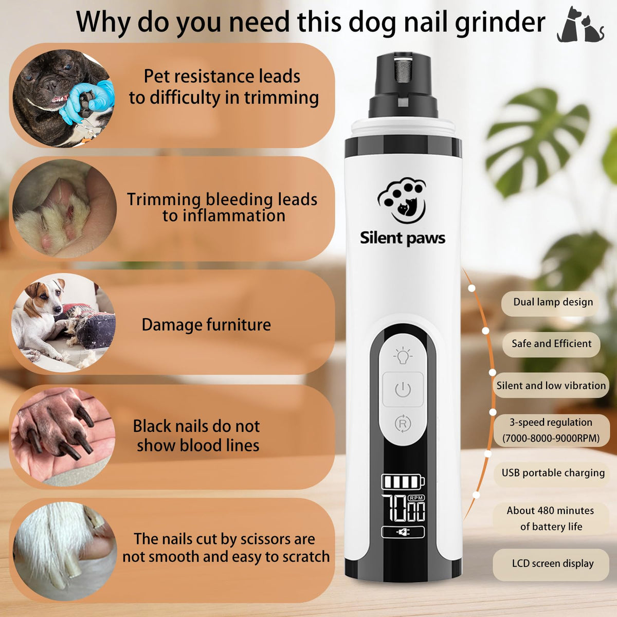 3-Speed Dog Nail Grinder P706854