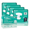 Adult Diapers XSmall 60 Count & Wet Wipes 200 Count K8187
