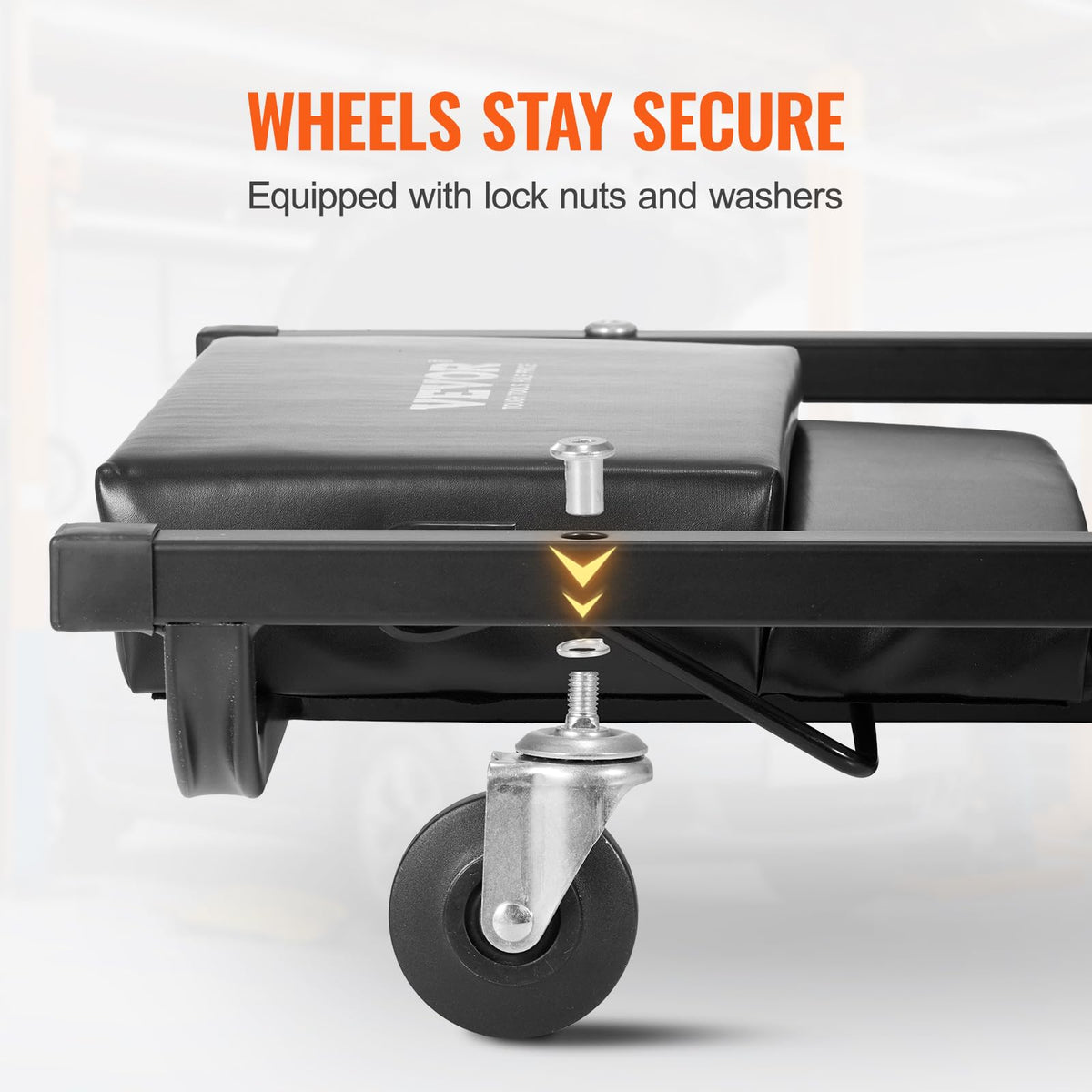 40-Inch 300 lbs Capacity Automotive Rolling Creeper with 6 Casters K95630