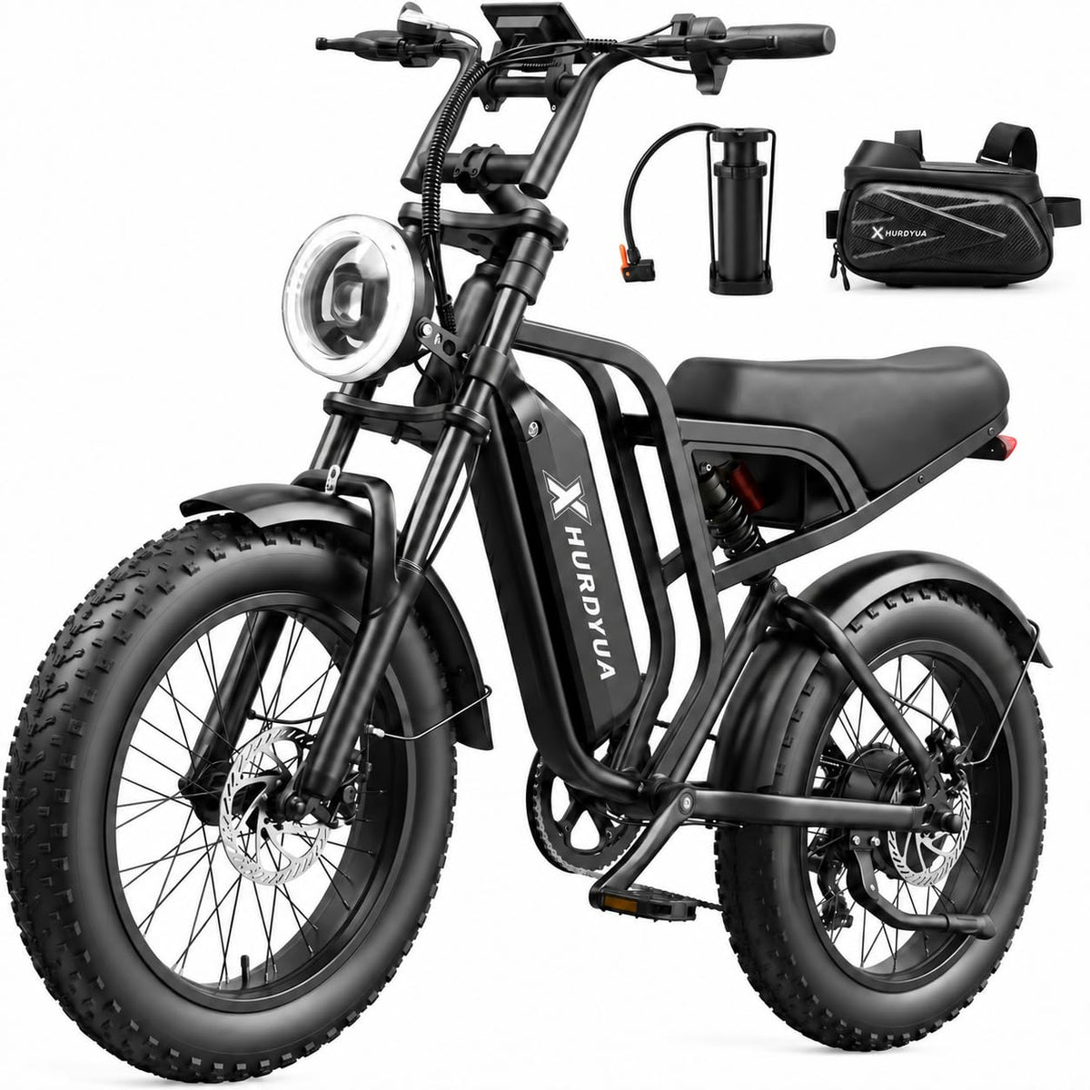 1500W Peak 20"x4" Fat Tire Electric Bike E360579