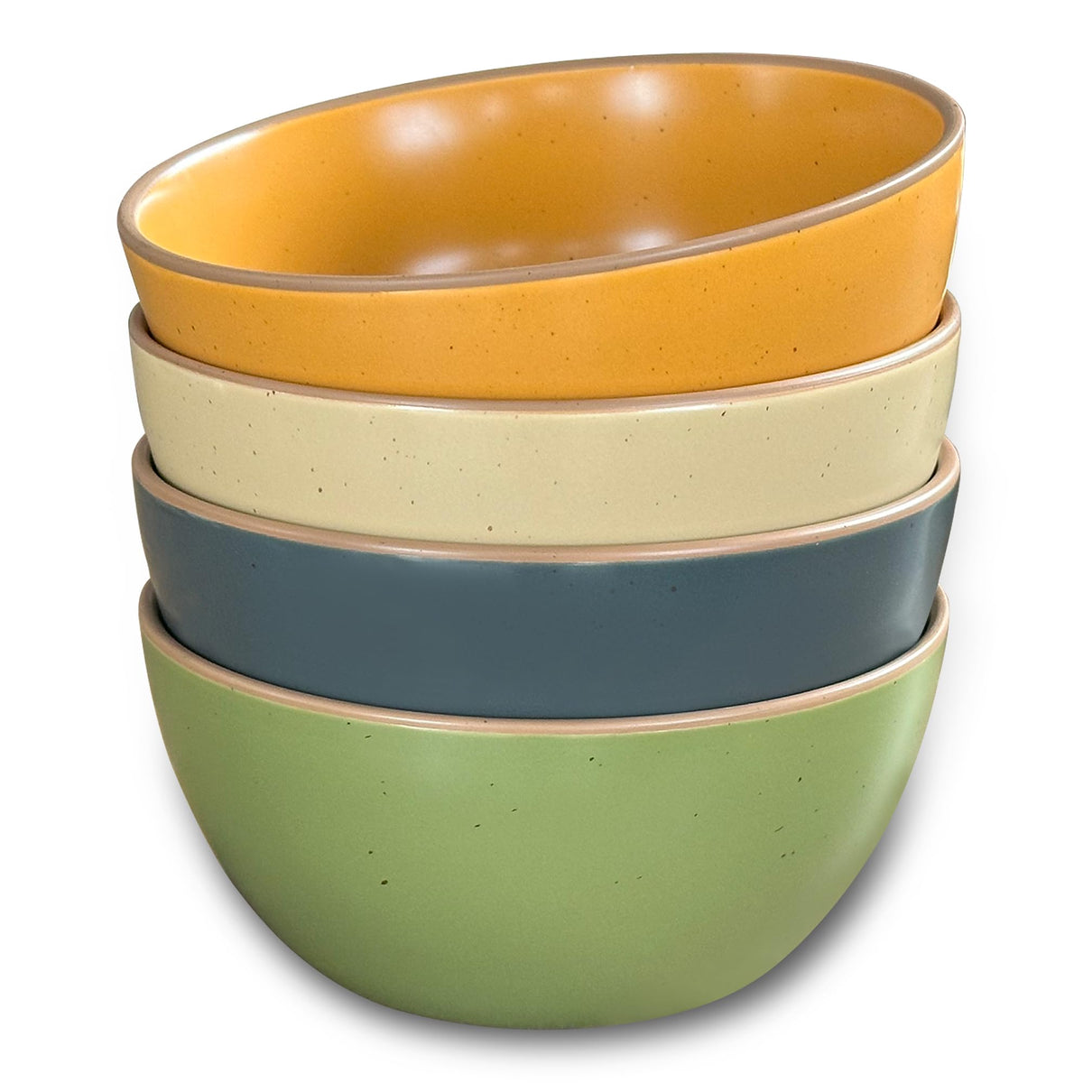 Ceramic Matte Bowls Set of 4 28oz Q14185
