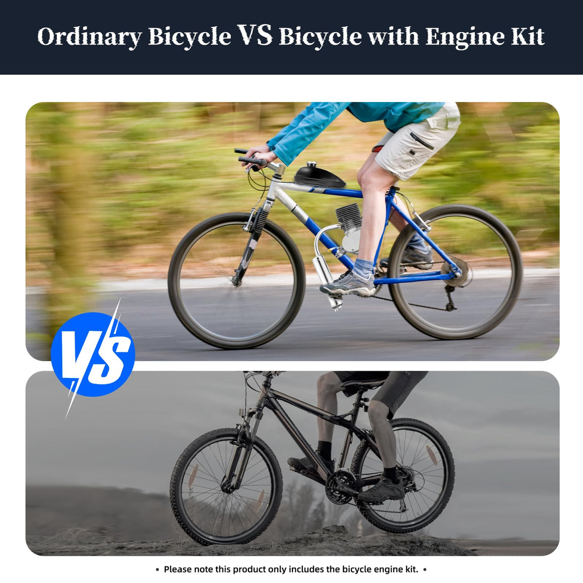 100cc 2-Stroke Air-Cooling Bicycle Engine Kit V8547