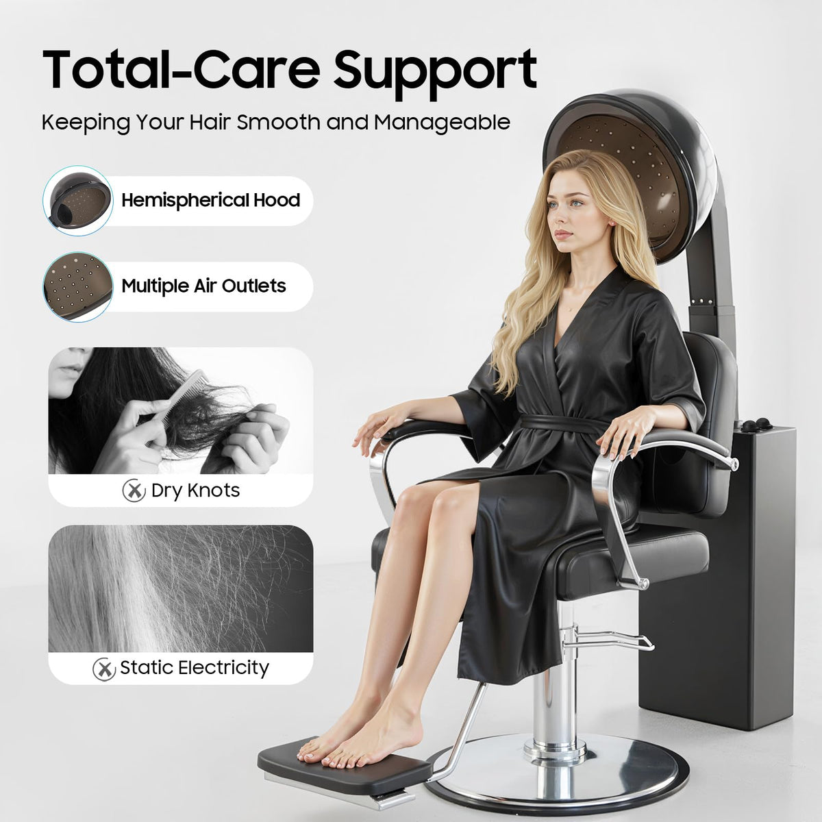 1200W Hooded Hair Dryer with Stand F99411
