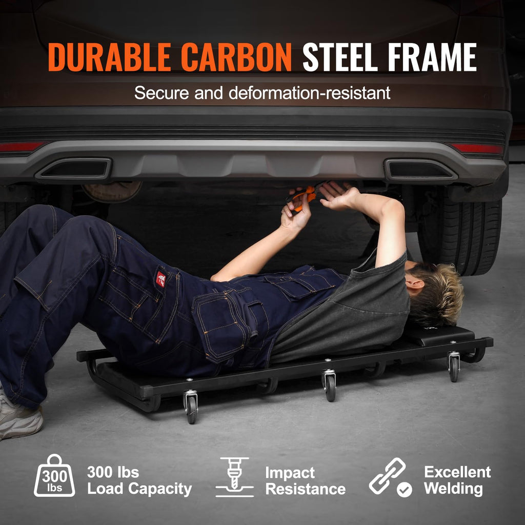 40-Inch 300 lbs Capacity Automotive Rolling Creeper with 6 Casters K95630