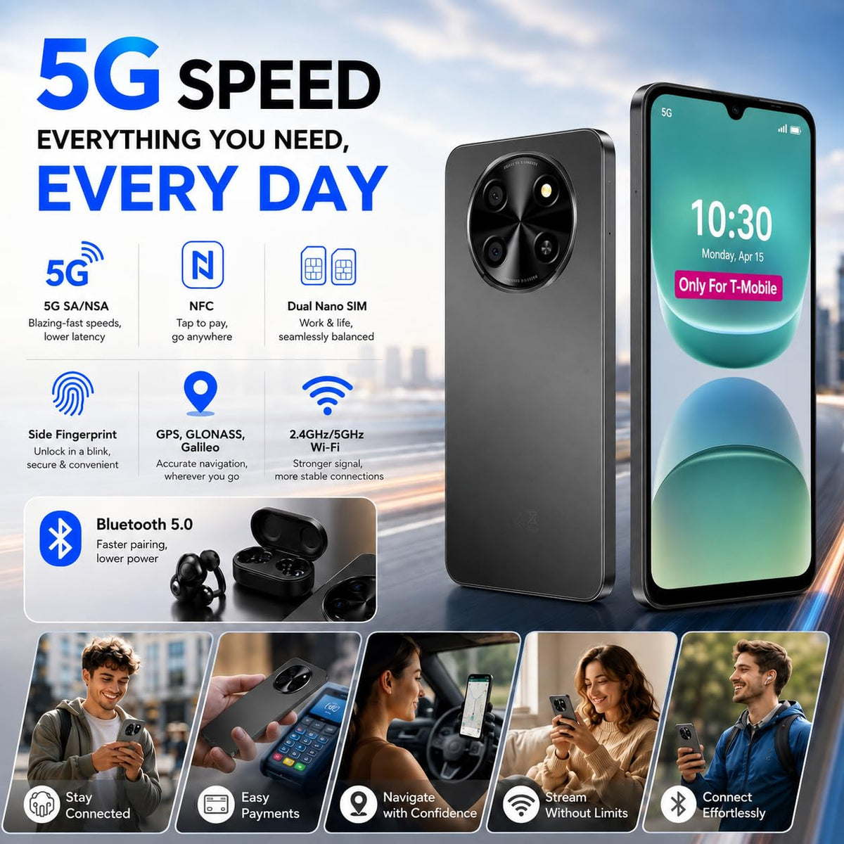 Unlocked 5G Android Phone C35396
