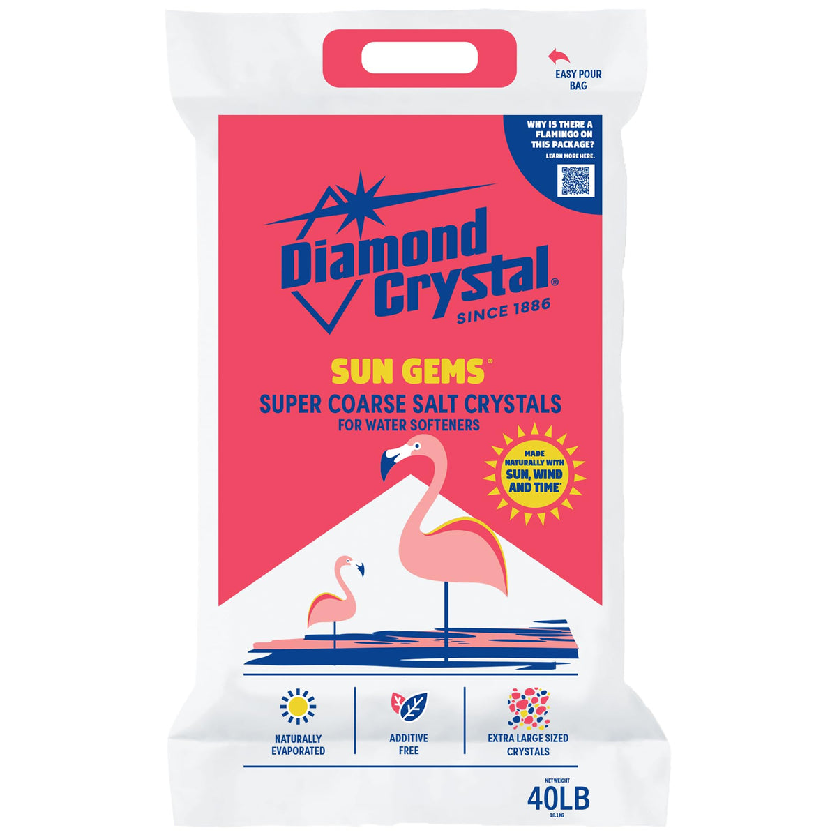 2 Pack Super Coarse Water Softener Salt, 40 Pounds V136478