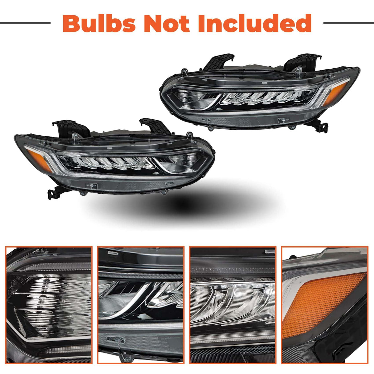 Halogen Headlight Assembly Set Driver and Passenger Side H4823