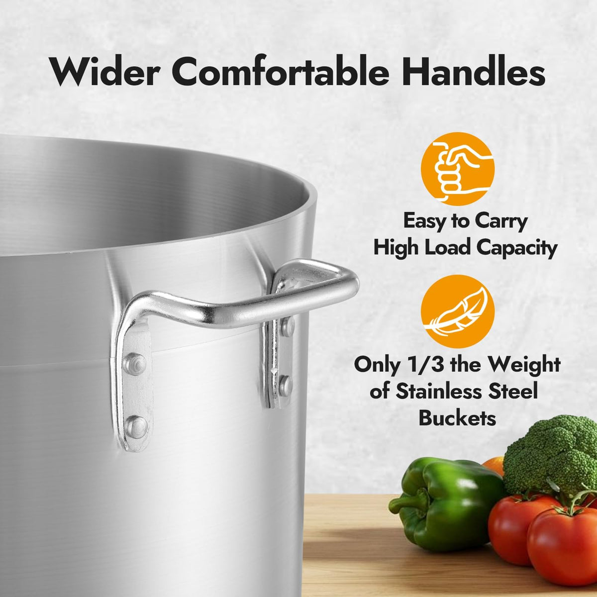 32 Quart Aluminum Stock Pot with Lid H49438