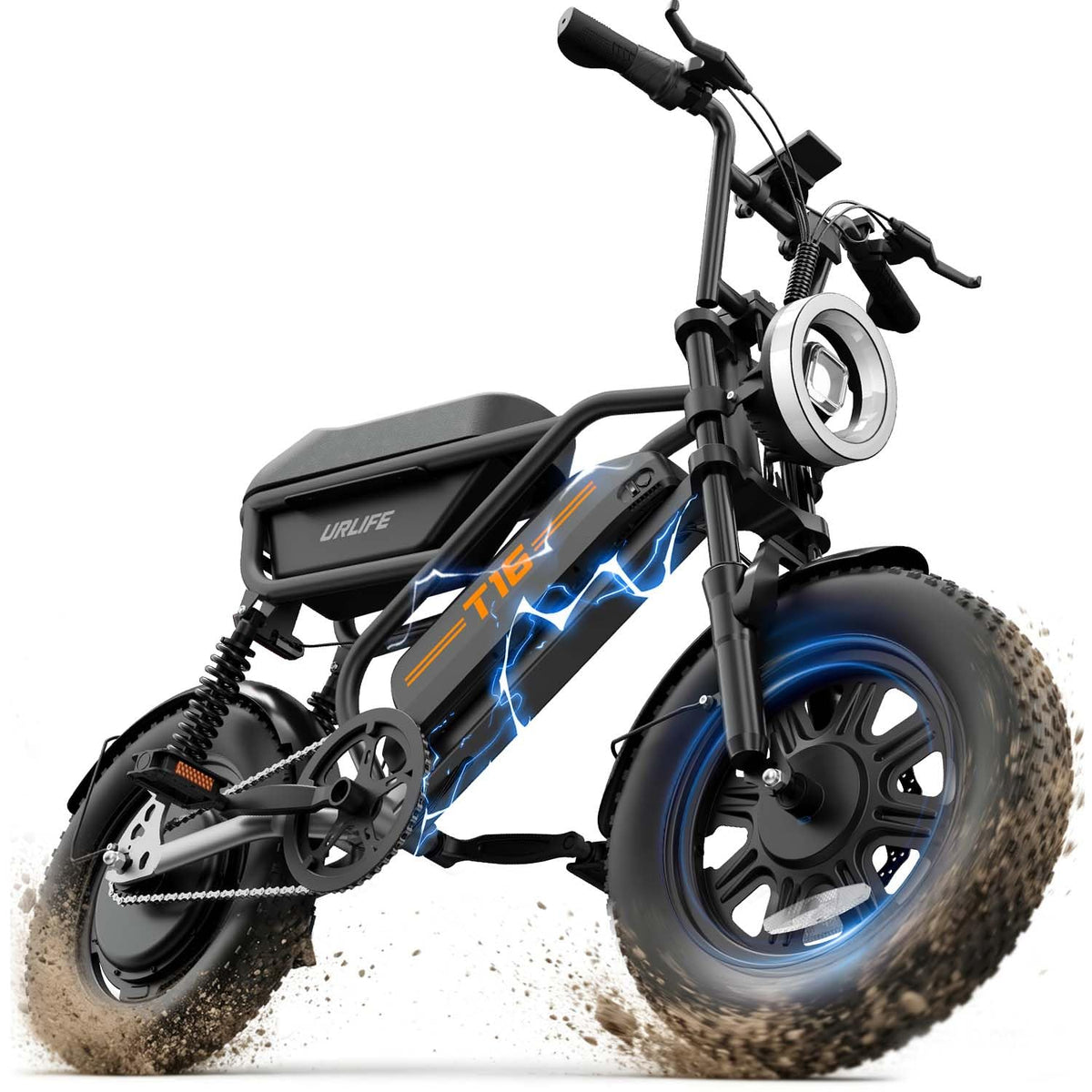 1000W Peak Electric Bike with 48V 13AH Battery, 16" Fat Tire A1178
