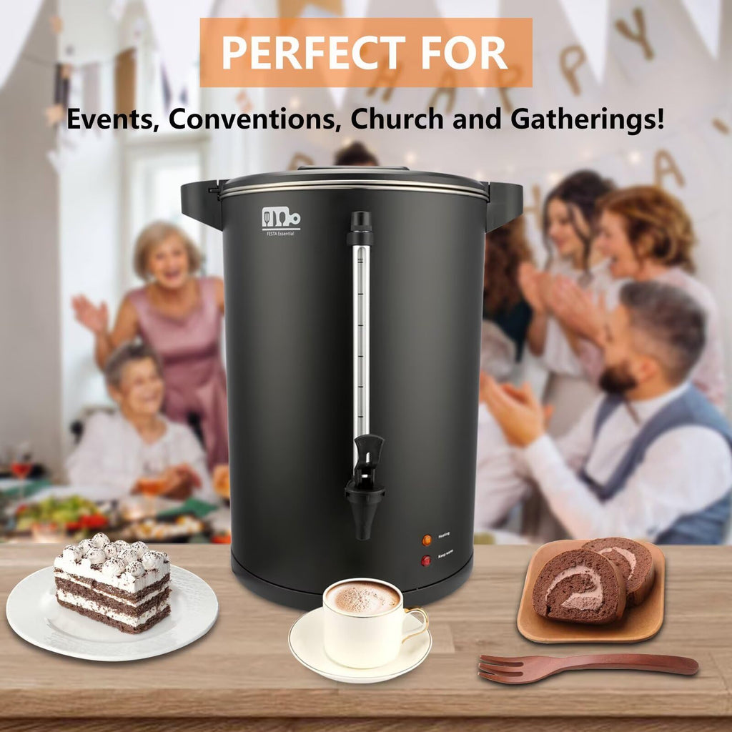 30-Cup 6L Stainless Steel Commercial Coffee Urn U31080