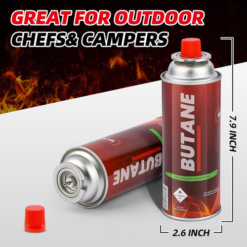 12 Pack Butane Fuel Canisters for Portable Camping Stoves Q40045