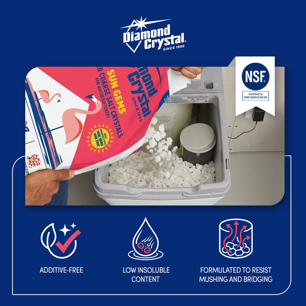 2 Pack Super Coarse Water Softener Salt, 40 Pounds V136478
