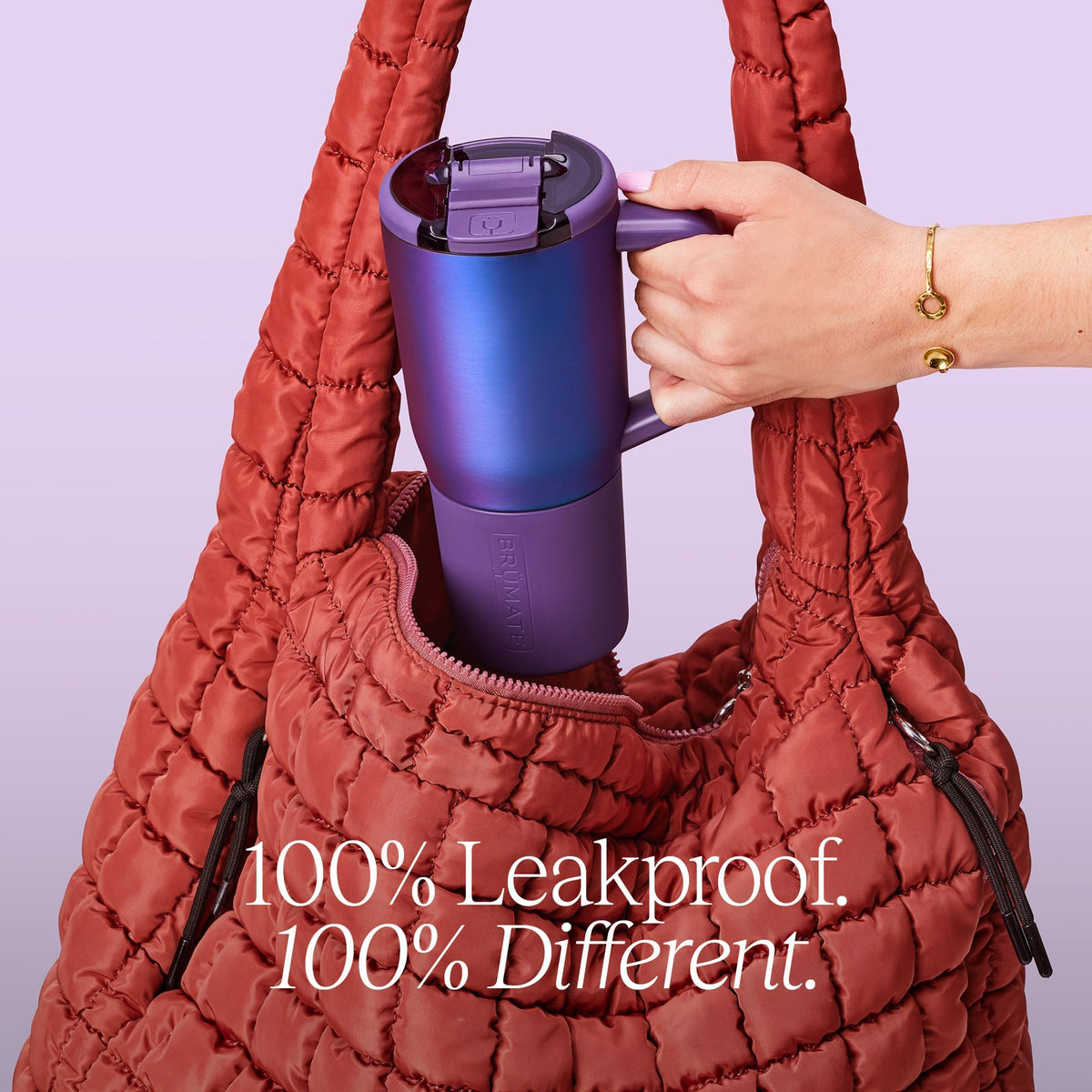 25oz Leak Proof Insulated Stainless Steel Coffee Mug with Handle & Lid N107397