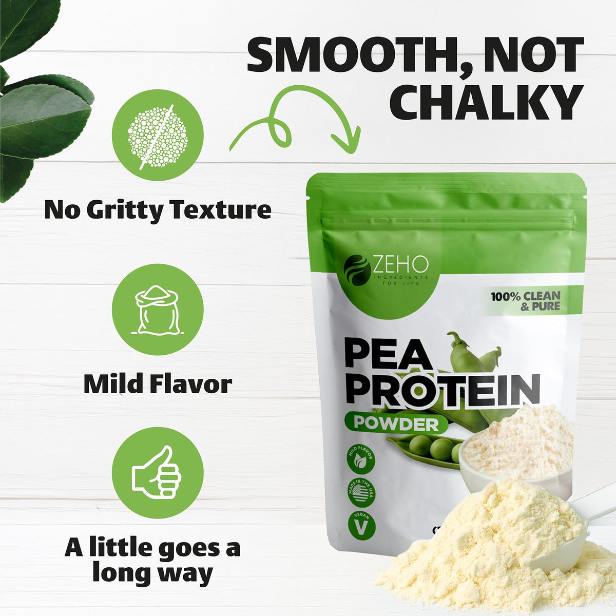 5 lb Plant-Based Pea Protein Powder Z7728
