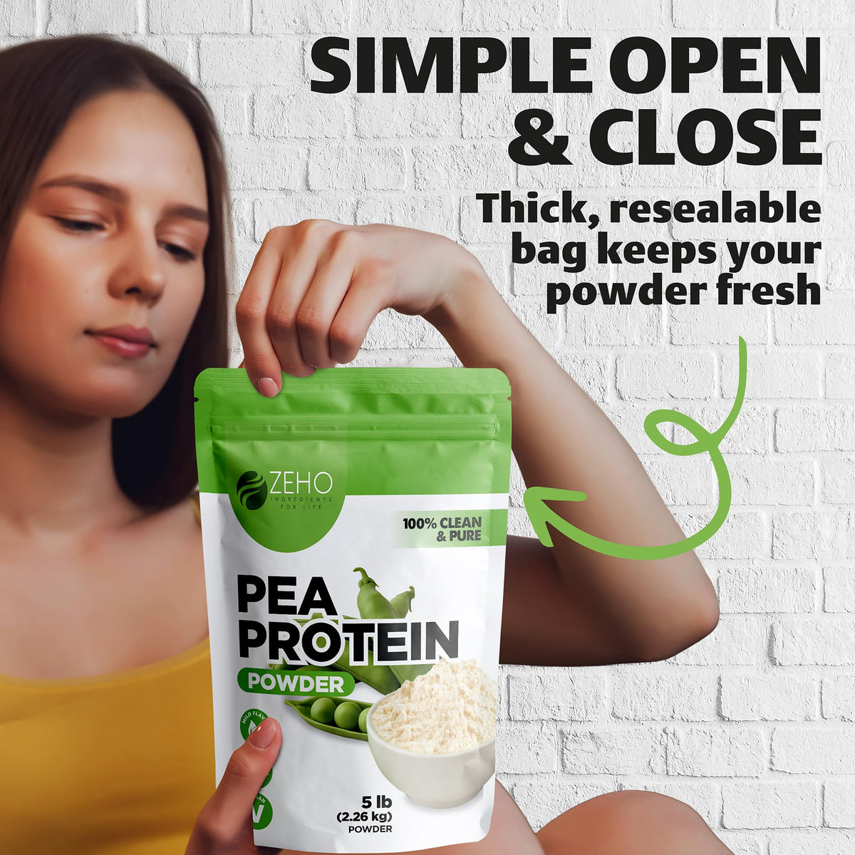 5 lb Plant-Based Pea Protein Powder Z7728