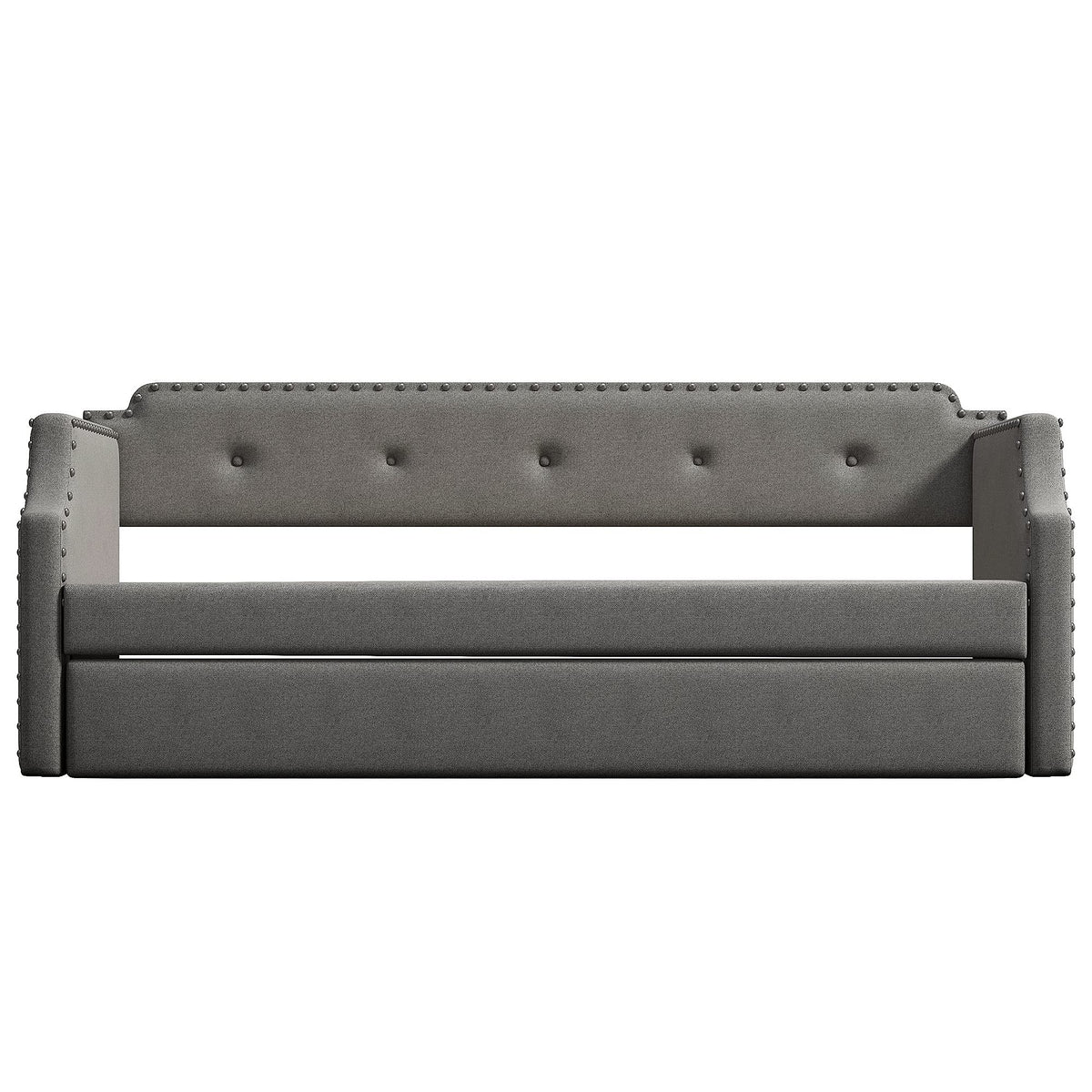Twin Tufted Upholstered Daybed with Trundle Y67354