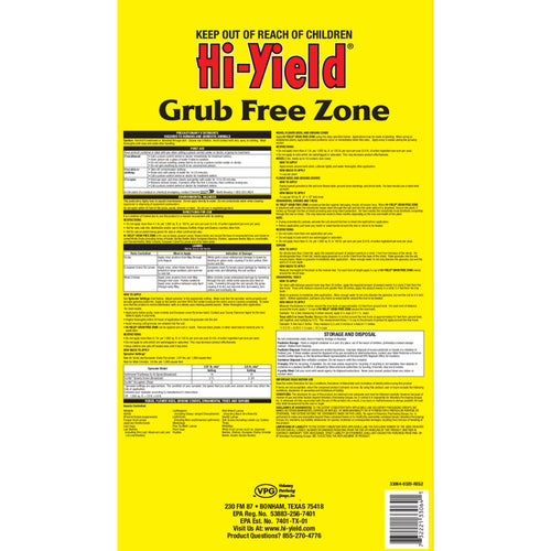 15 lbs Grub Free Zone L2002