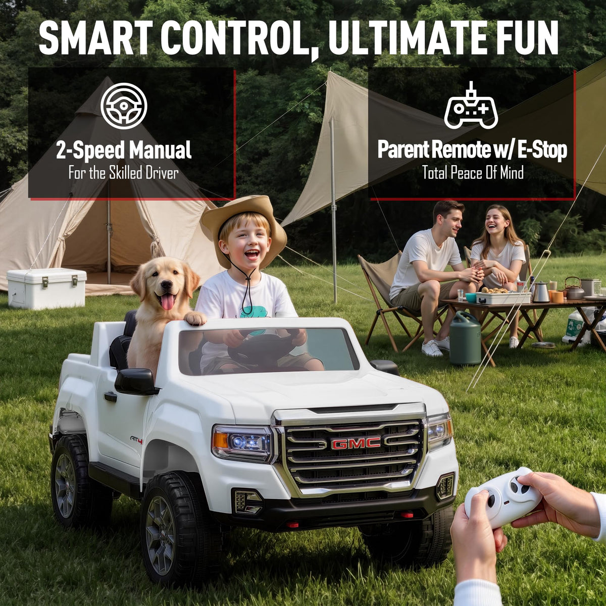 24V 2 Seater Ride On Car White X914573