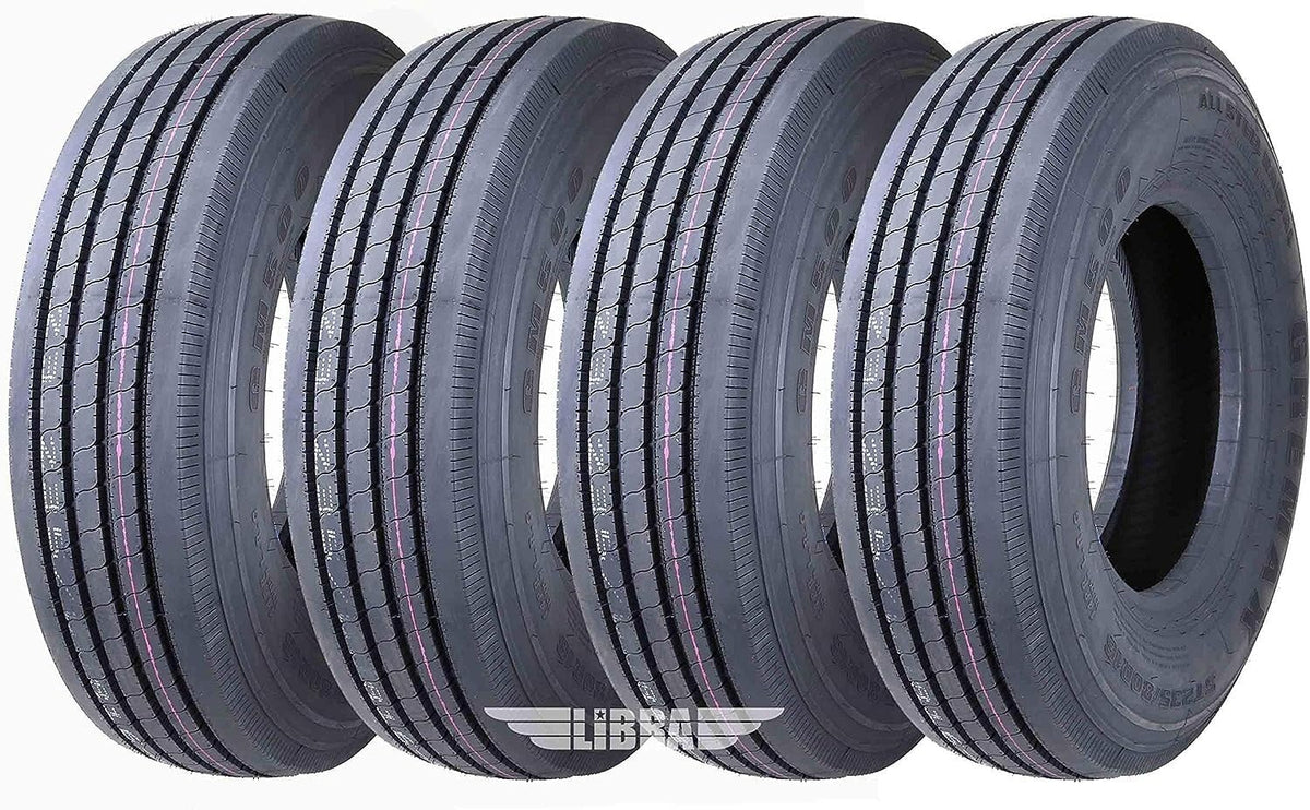 4 Heavy Duty Steel Trailer Tires 225/75R15 14 Ply U2480