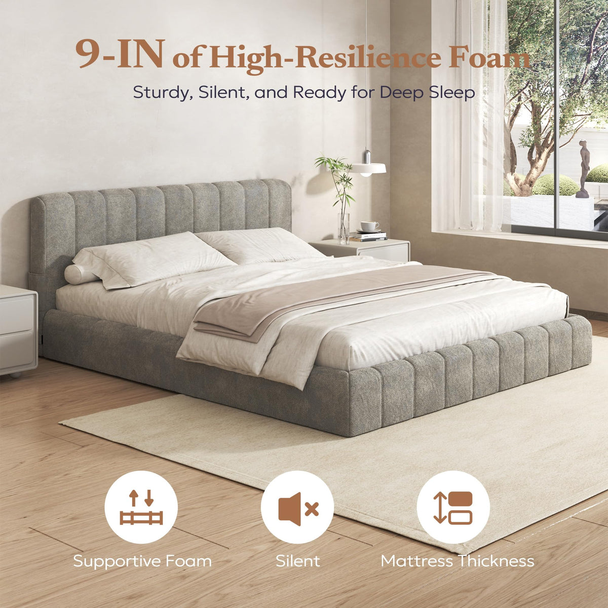 Queen Cloud Bed Frame O934374