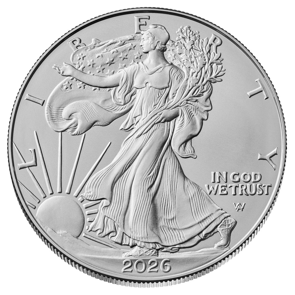 2026 U.S. Silver Eagle 1 oz Brilliant Uncirculated Dollar W35082