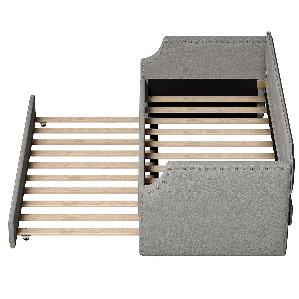 Twin Tufted Upholstered Daybed with Trundle Y67354